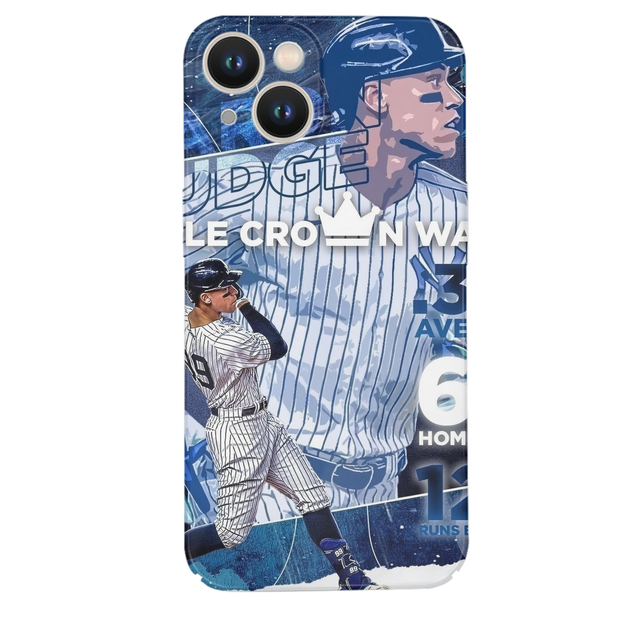 Aaron Judge Triple Crown Watch IPhone 14 Series Full-Cover Hard Case – Shockproof With Raised Camera Protection – Precise Cutouts, Wireless Charging Compatible – Durable, Anti-Yellowing, Easy To Clean